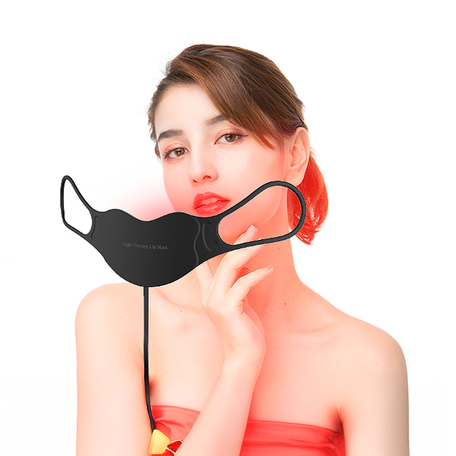 Maschera labiale di trattamento con luce LED con 4 colori.