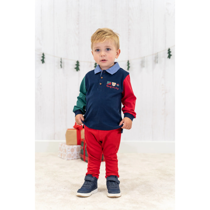 Pantaloni Basic Rossi Per Bambini