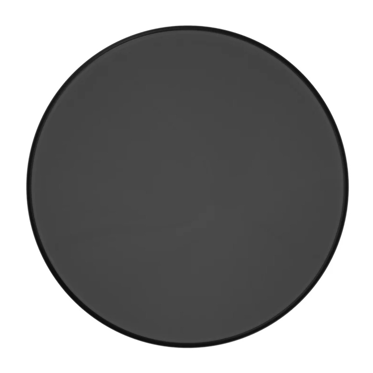 Table d'appoint ronde en métal noir et laiton D45 cm - Corry