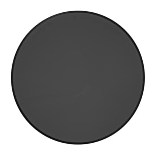 Table d'appoint ronde en métal noir et laiton D45 cm - Corry