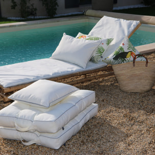 Matelas bain de soleil outdoor - Ecru