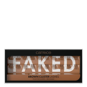 Faked Brown Cluster Lashes - Faux Cils Teinte Marron 20 Pièces