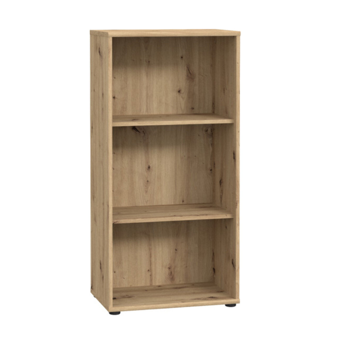 Étagère H. 111 x L. 54 cm décor chêne artisan avec 2 étagères - MIA