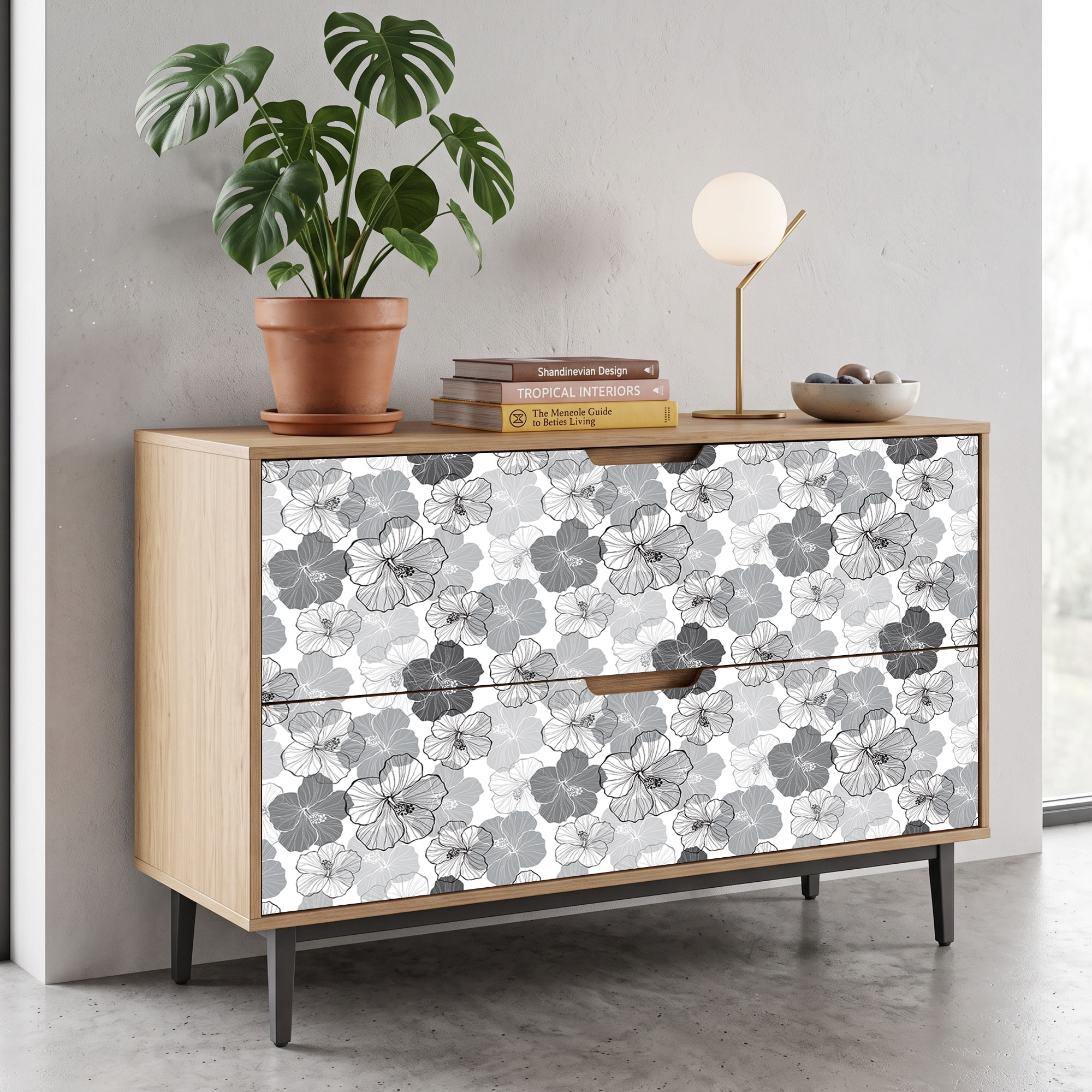 Sticker meuble tropical machida 40 x 60 cm