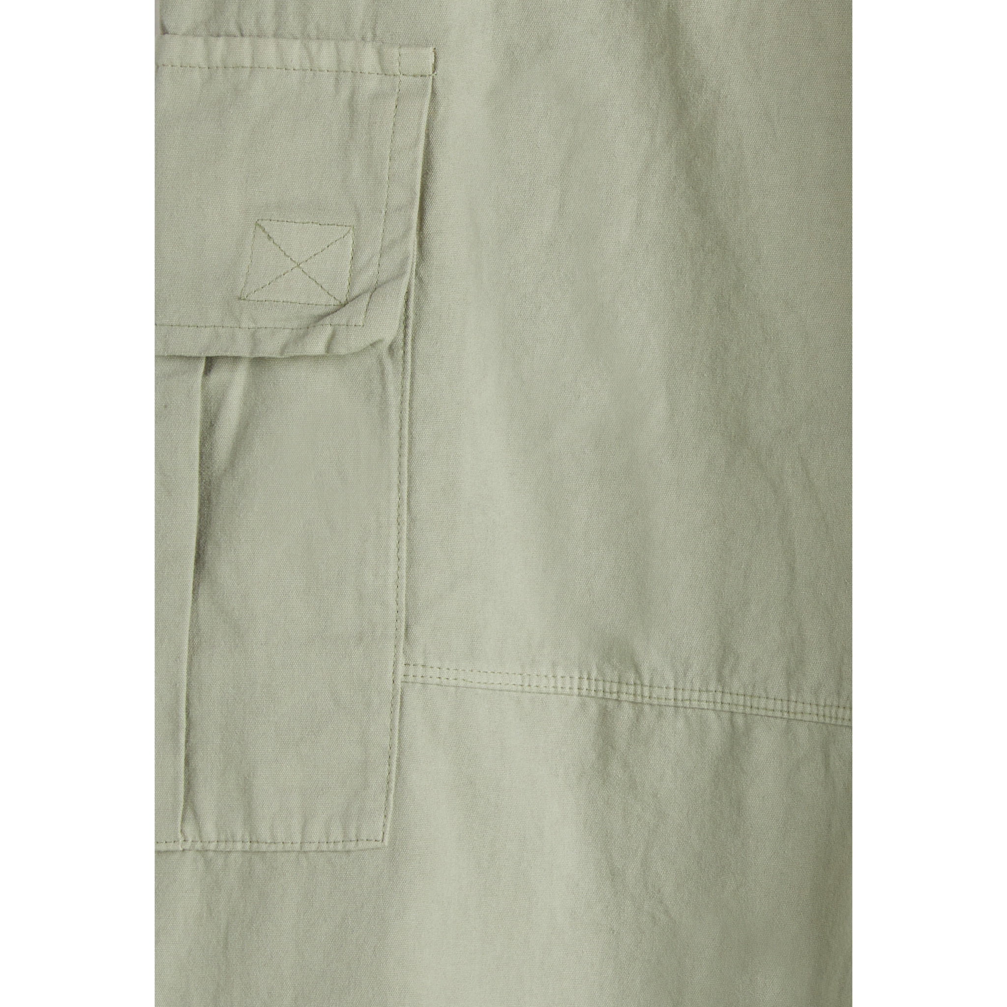 Pantaloni cargo in canvas tinto capo