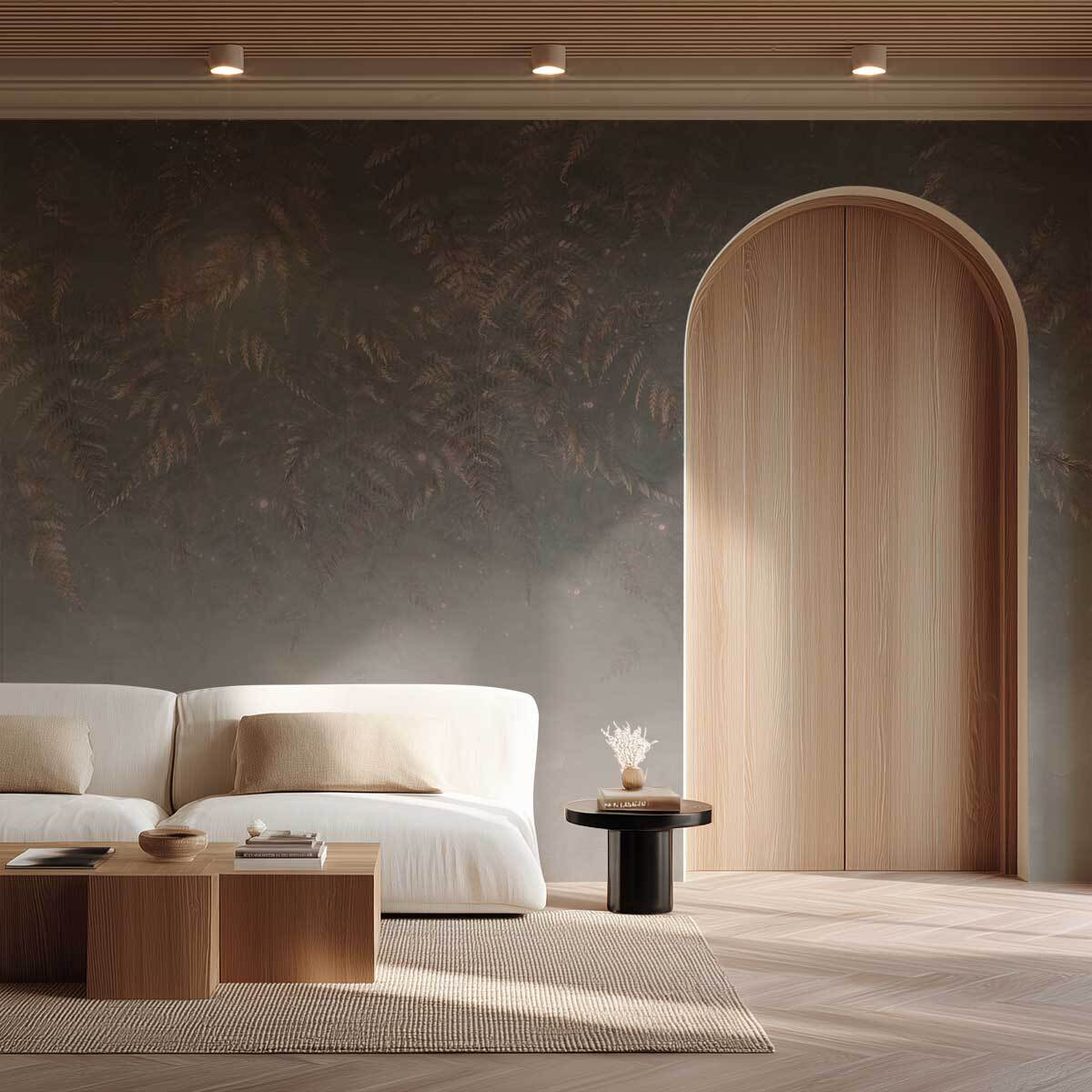 Papier peint panoramique Fougères Nocturnes Intissé