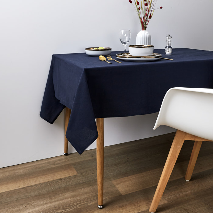 Nappe Coton Bleu Marine 140x250cm