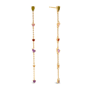 Orecchino Drop Glam Placcato Oro