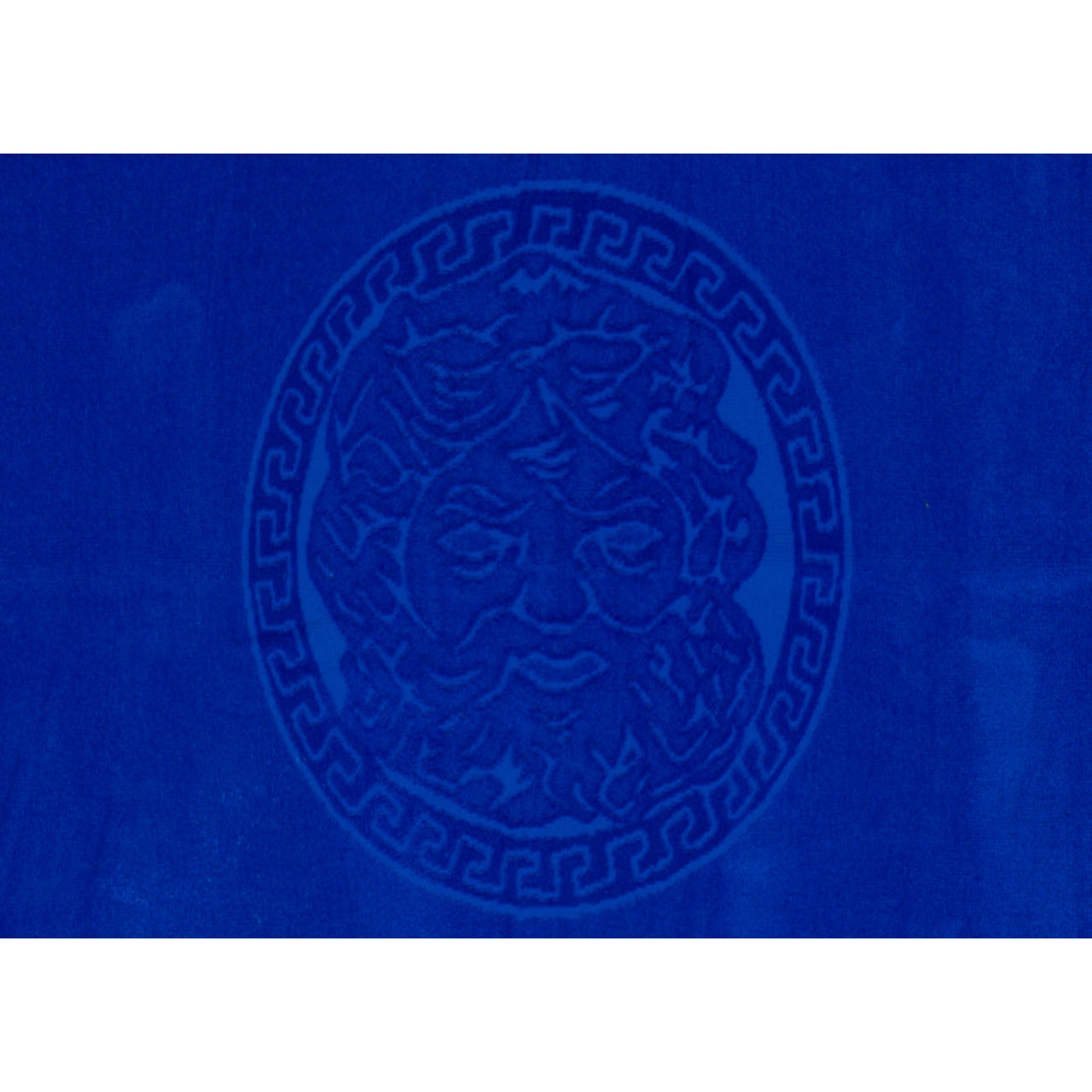 Telo Mare Jumbo Jacquard Disegno Cameo Blu