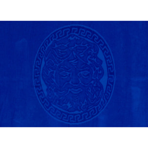 Telo Mare Jumbo Jacquard Disegno Cameo Blu