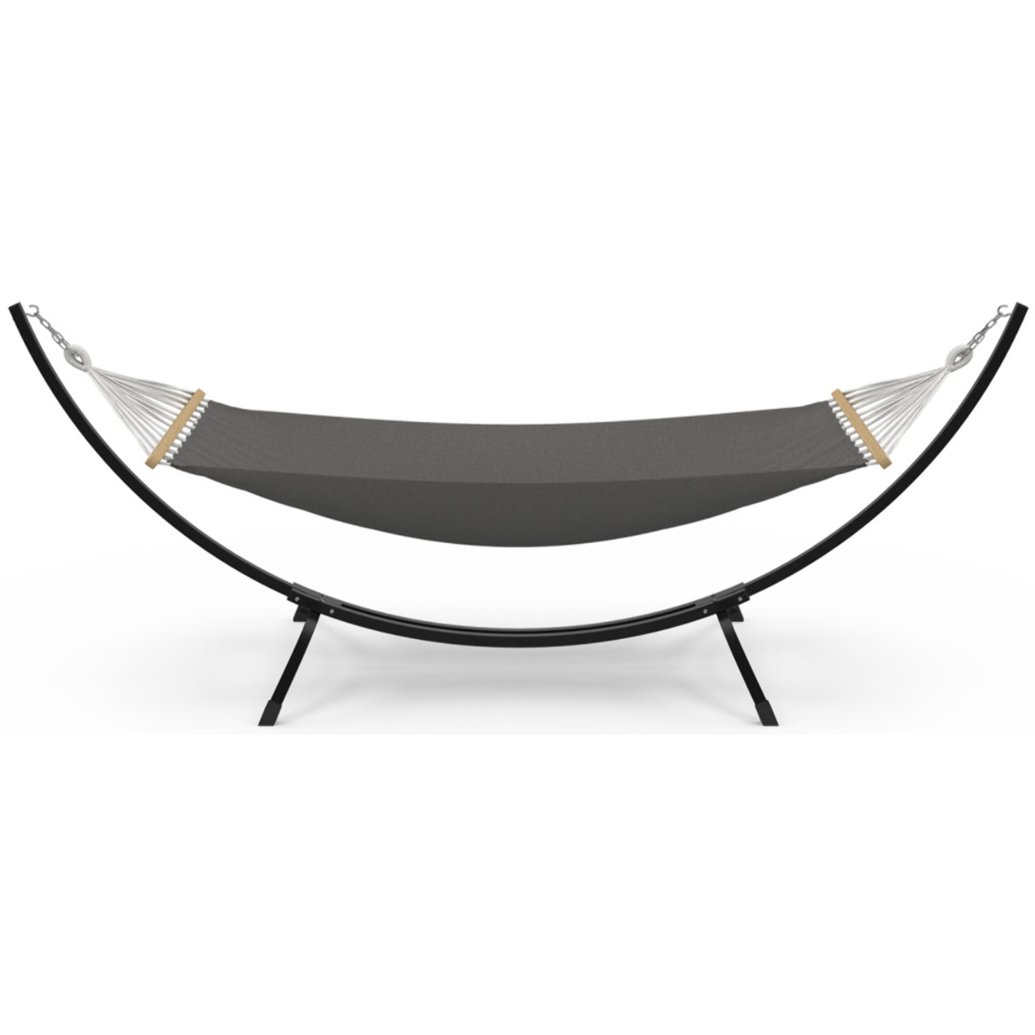 Hamac Amazonia support métal toile grise