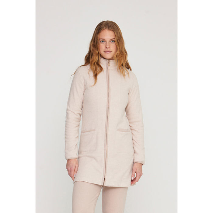 Vestaglia donna heart in punto milano con zip Noidinotte