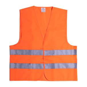 Gilet riflettente Kross XL di classe 2 con alta visibilità. Certificato CE ISO 20471, con chiusure in velcro.