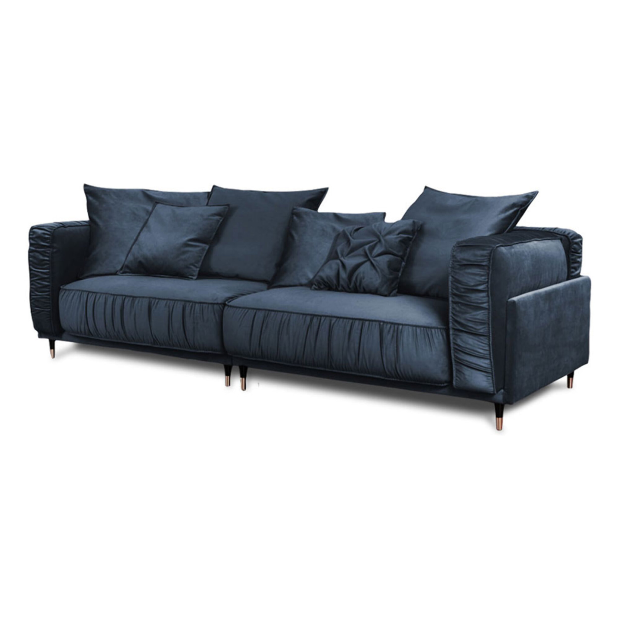 Canapé Droit Velours Fiorenzo - 4 places