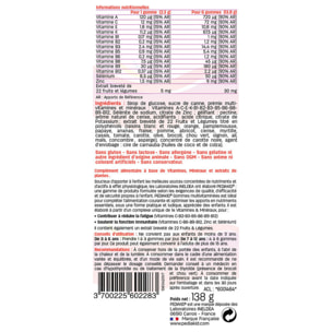 PEDIAKID - Box Rentrée des Classes - Traitement complet Balépou - Gommes multivitaminées, Sirop 22 vitamines & oligo-éléments - Forme & vitalité - Aide à prévenir les infestations de poux - Dès 3 ans