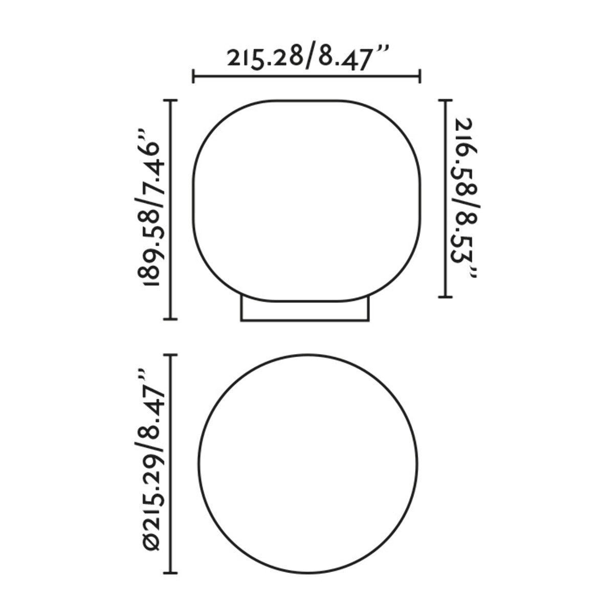 AMELIA Sobremesa blanca
