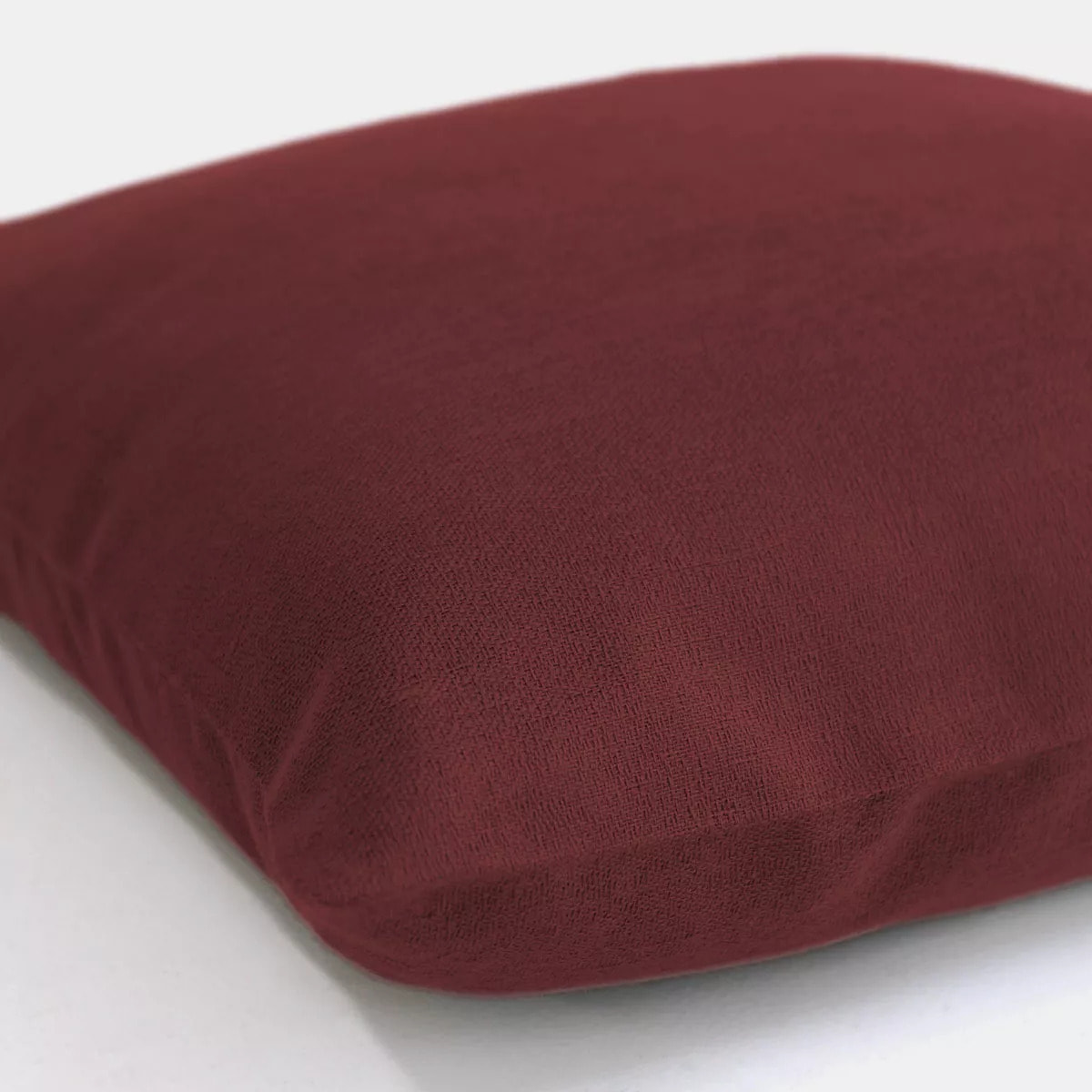 Housse de coussin pur coton motif jacquard rouge Bastide garance