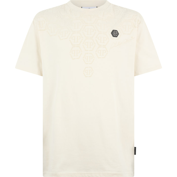 PHILIPP PLEIN Round Neck T-Shirt Degrade Monogram Monogram