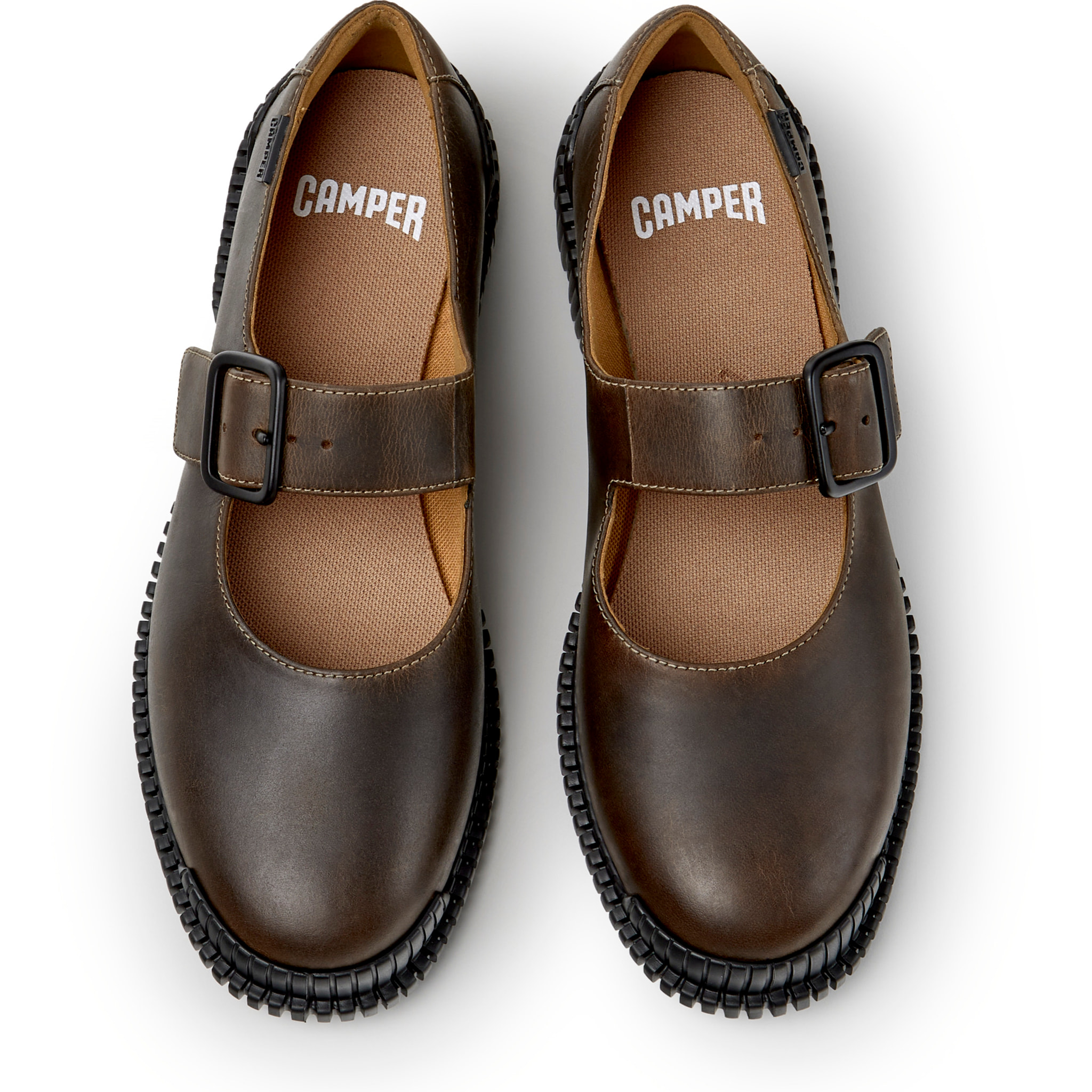 Bailarinas - CAMPER Pix - Beige - Piel nobuk