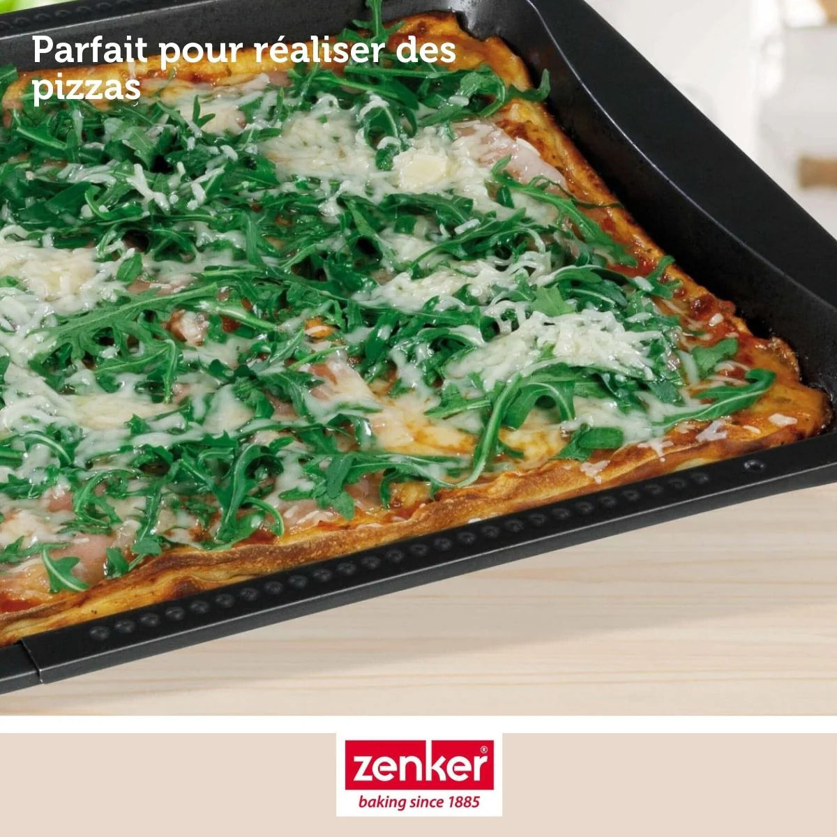 Plaque de four extensible de 35-52 x 32 cm Zenker Black Metallic