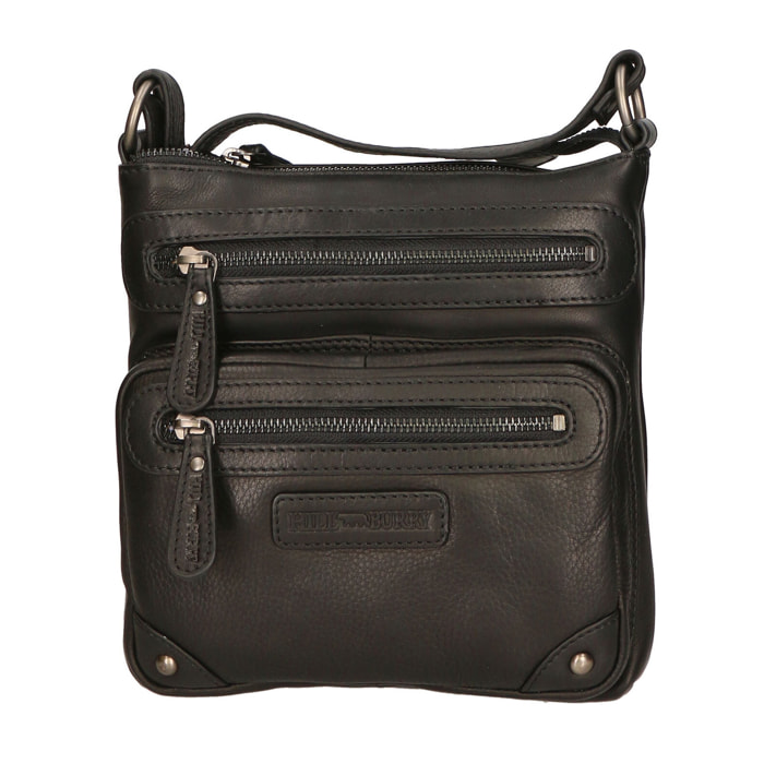 Borsa a tracolla  da uomo In Vera pelle Made in Italy 22x23x5 cm