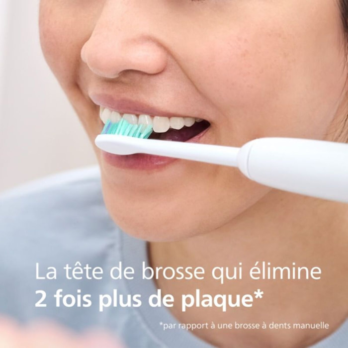 Brossette dentaire PHILIPS Sonicare lot de 6 - HX6016/87 white ProResults C1