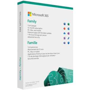 Logiciel de bureautique MICROSOFT 365 Famille