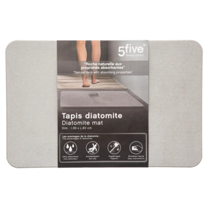 Tapis diatomite 39x60cm gris