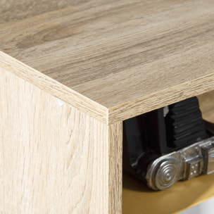 Mueble Zapatero para 8 Pares de Zapatos con 2 Cajones Abatibles 80x25,5x112,5 cm