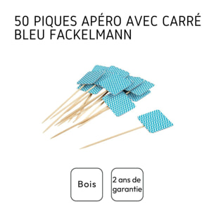 Lot de 50 cure-dents avec drapeau pour apéritif Fackelmann Nature
