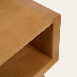 Table de chevet Malika -bois massif de mangue-couleur catuai 40 x 61 x 38 cm