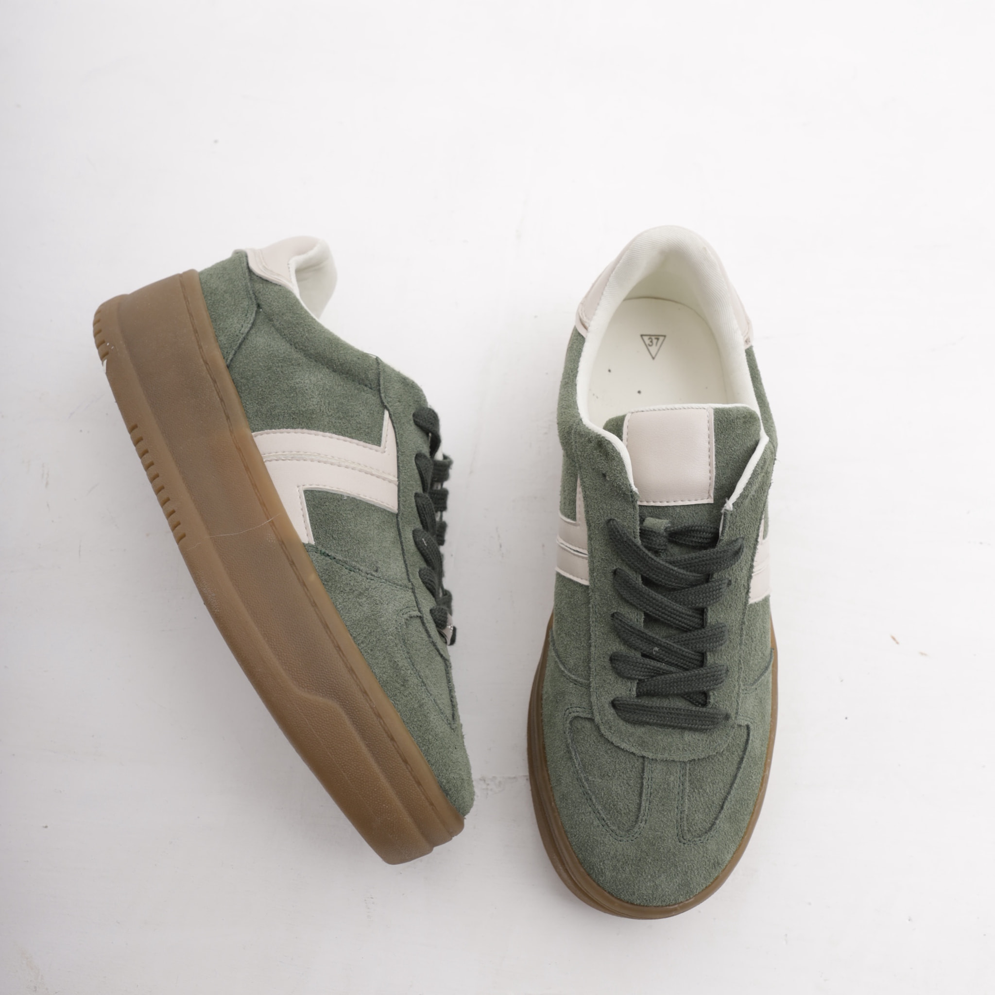 SNEAKERS PLATFORM CHOCOLA' VERDE