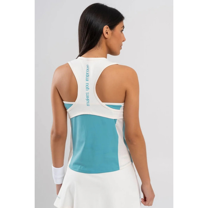 Camiseta de tirantes mujer PRO turquesa