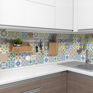 Stickers muraux - Sticker Mural Carrelage adhésif Cuisine Salle de Bain - 9 STICKERS CARRELAGES AZULEJOS SERENA