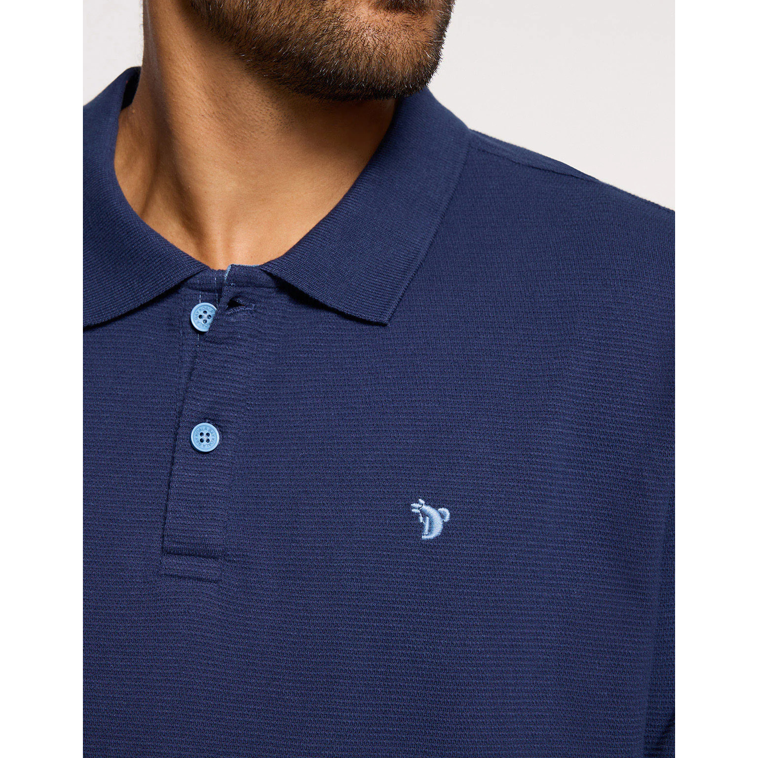 Polo Manga Corta Azul Oscuro - Tome