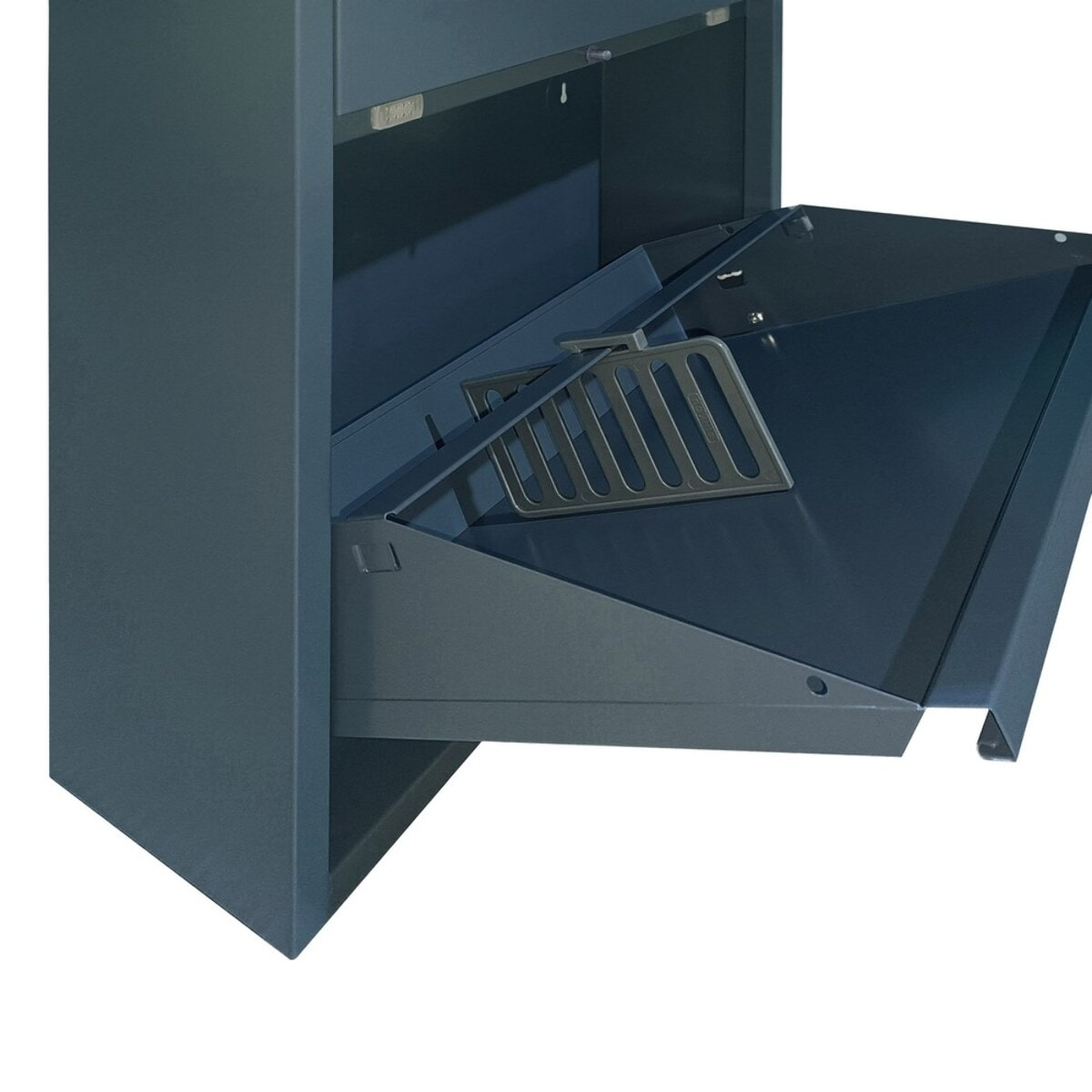 Scarpiera slim 80x14,2x136 cm in metallo ceruleo - Emy