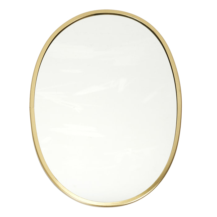 MIROIR DECO CONTOUR DECO DORE OVALE