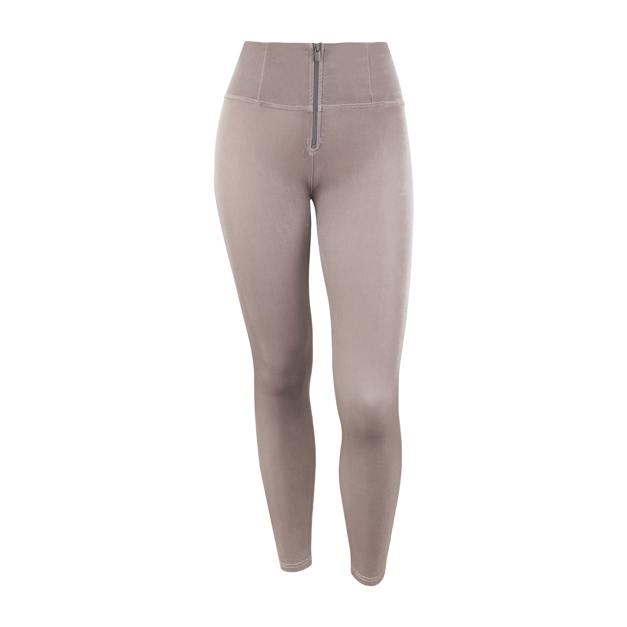 Pantaloni WR.UP® superskinny vita alta effetto velluto