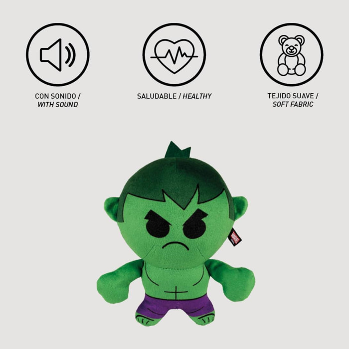 Juguete peluche para perros diseño avengers hulk