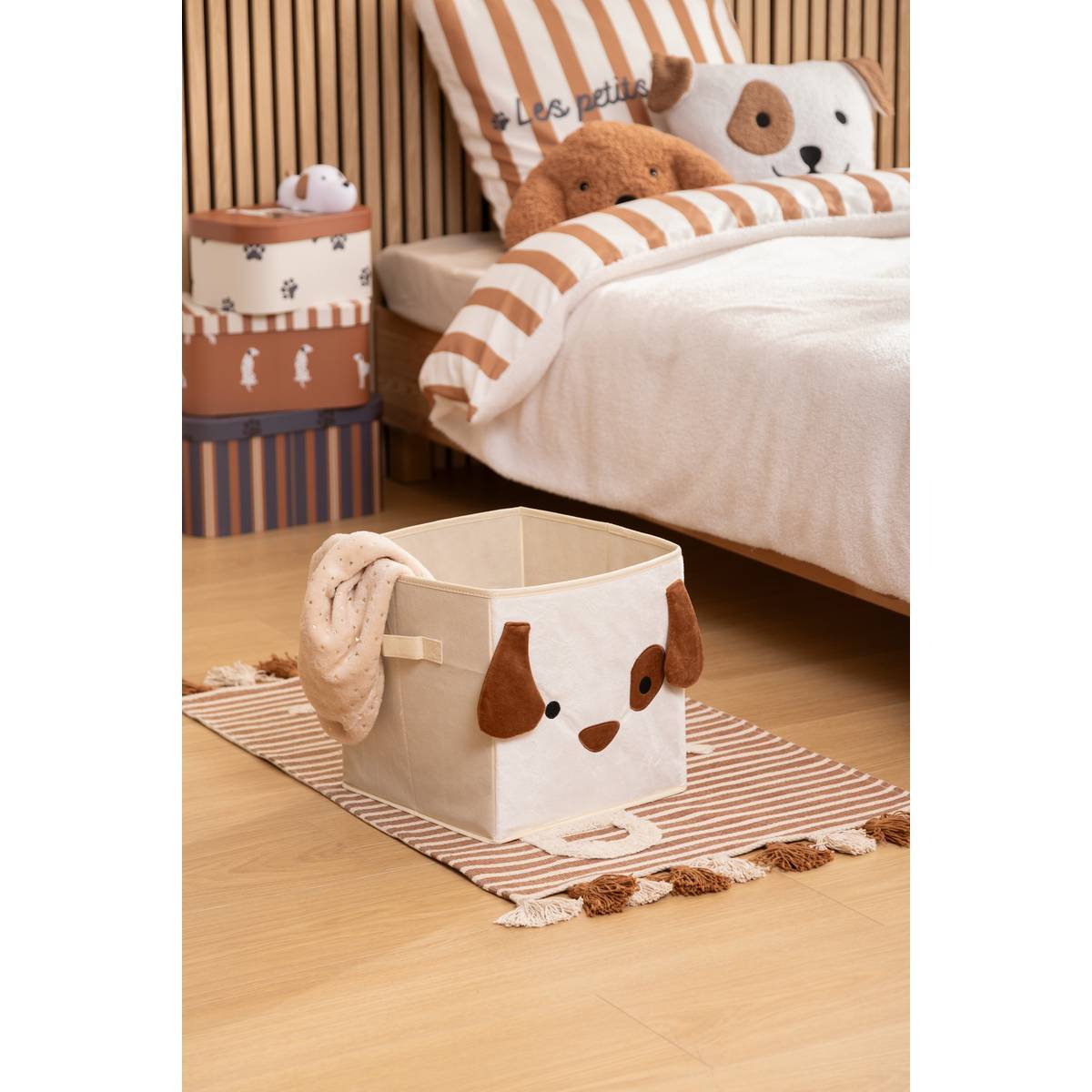 Paniers Joey beige 29x29cm