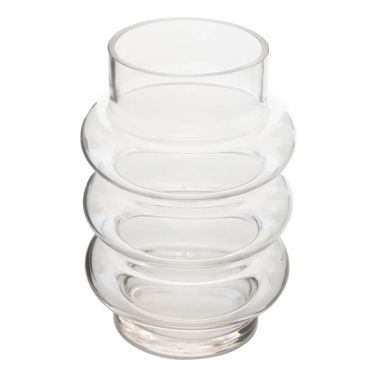 Vase Melty en Verre 14x14x20,5cm Transparent