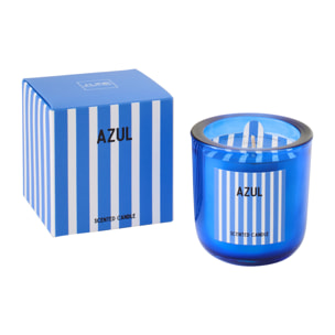 J-Line Bougie Parfumée Azul - Salt & Waves - verre - bleu - small
