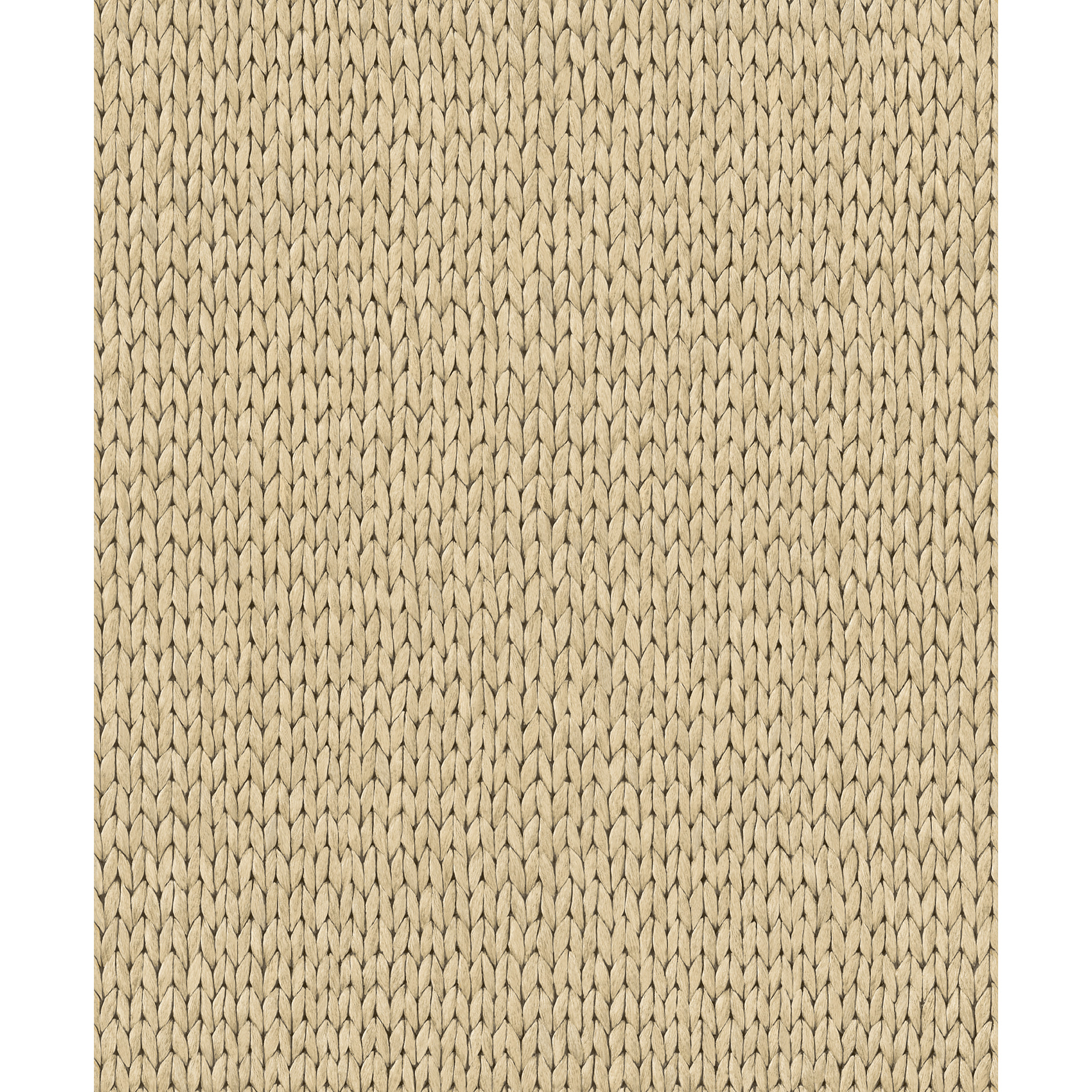 Papier peint effet maille tricot beige doré naturel