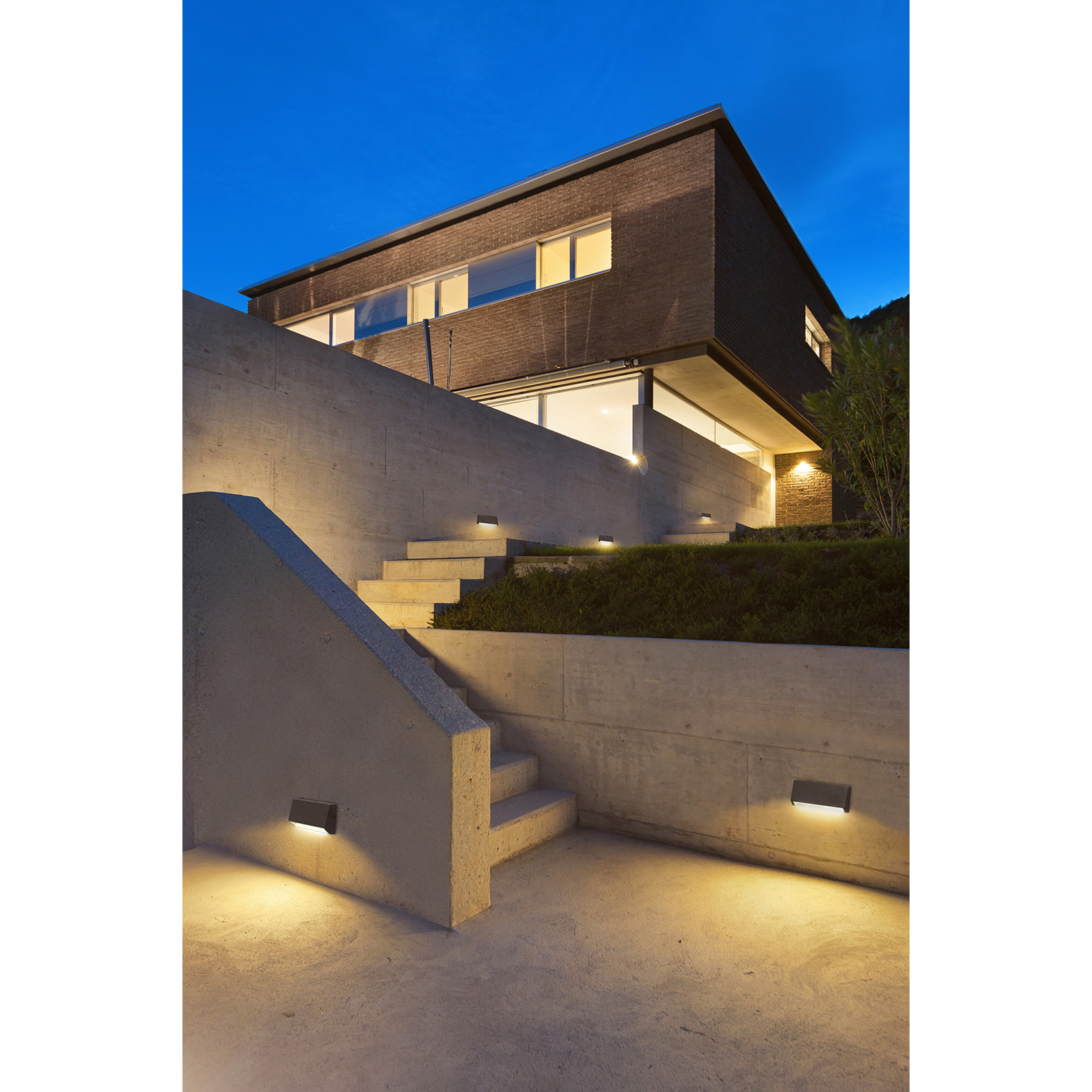 Forlight Grove Aplique Led para Exterior de 1,4W Resistente al Agua IP65. Foco Led Pared y Suelo para Señalización de Jardín y Patio