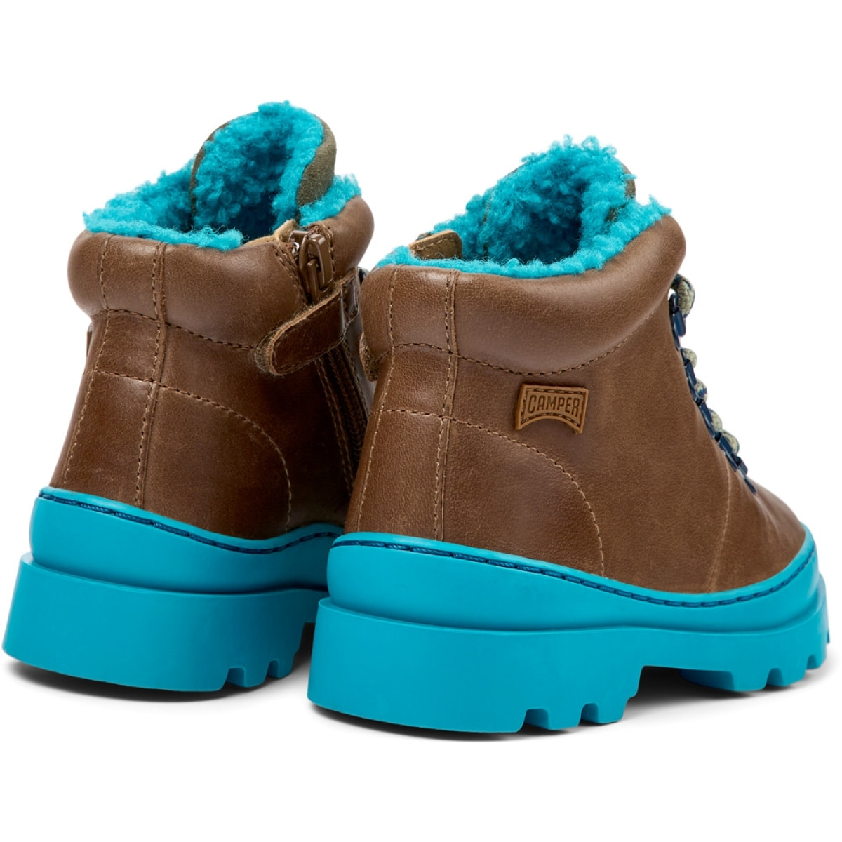 CAMPER Brutus - Botines Marrón Infantil Unisex