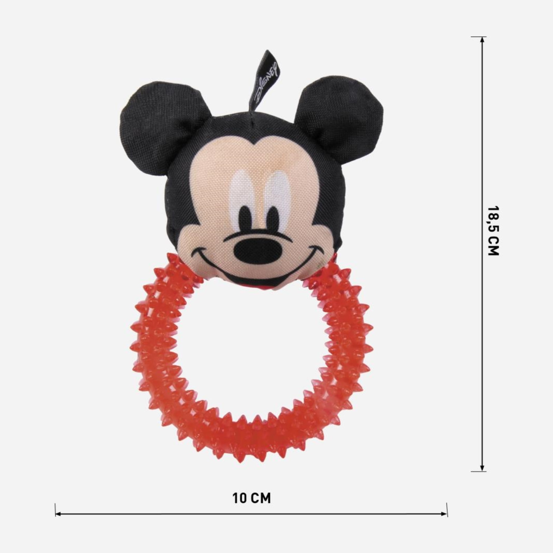 Aro mordedor tpr para perros diseño mickey