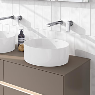 Lot de deux vasques à poser rondes Collaro Blanc CeramicPlus