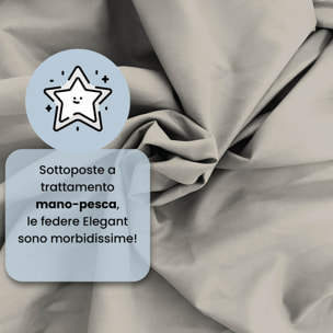 COPPIA FEDERE ELEGANT, 100% Microfibra - GRIGIO CHIARO