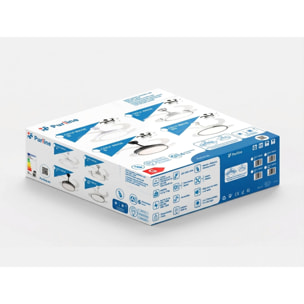 Ventilateur de plafond rétractable avec lumière LED et minuterie
