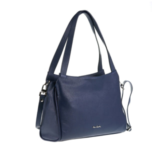 Borsa a spalla da donna Made in Italy - Modello Celeste Chic - 100% pelle - 36.0 x 24.0 x 10.0 cm